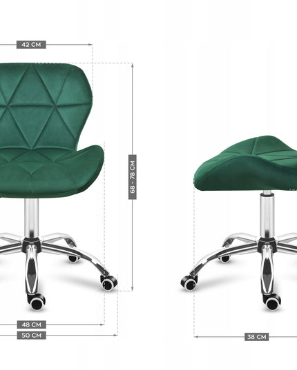 Kėdė ant ratukų Mark Adler Future 3.0 (žalias veliūras)