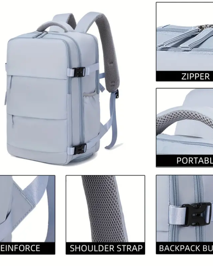 Talpi kelioninė kuprinė su kompiuterio ir batų skyriumi – patikima, atspari lietui ir pritaikyta ilgiems maršrutams