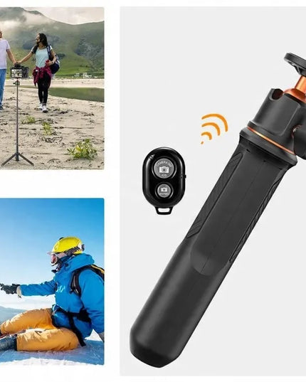 K&F Concept SELFIE lazdelė – 60 cm 4 viename monopodas telefonui, išmaniajam telefonui, 1/4 ir GoPro + nuotolinio valdymo pultelis KF09.135