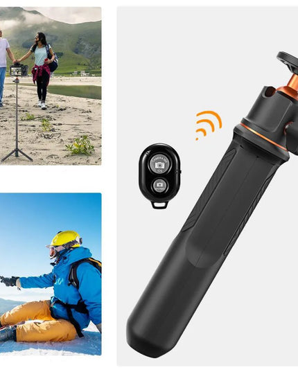 K&F Concept SELFIE lazdelė – 60 cm 4 viename monopodas telefonui, išmaniajam telefonui, 1/4 ir GoPro + nuotolinio valdymo pultelis KF09.135