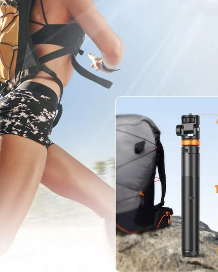„Selfie Stick“ lazdelė telefonui ir GOPRO, trikojis, laikiklis, „Bluetooth“ nuotolinio valdymo pultelis