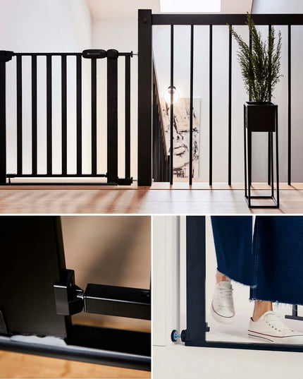 Kinderkraft Apsauginiai Varteliai Durims LOCK&GO Juodi