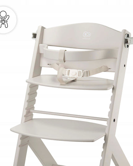 Kinderkraft Medinė maitinimo kėdutė 2-in-1 vaikams ENOCK Smėlio spalvos