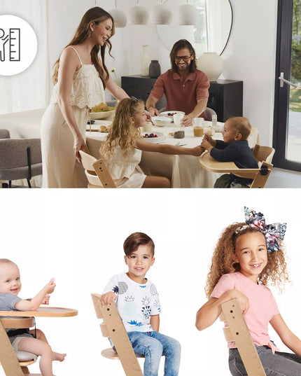 Kinderkraft Medinė Maitinimo Kėdutė 2in1 Vaikams ENOCK Balta