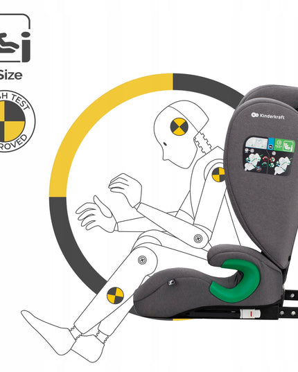 Kinderkraft Automobilinė kėdutė 100-150cm 15-36 kg ISOFIX JUNIOR FIX i-Size