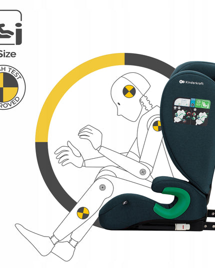Kinderkraft Automobilinė kėdutė 100-150 cm 15-36 kg ISOFIX JUNIOR FIX i-Size