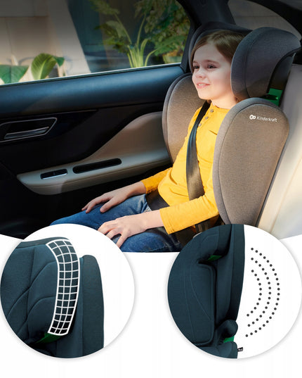 Kinderkraft Automobilinė kėdutė 100-150 cm 15-36 kg ISOFIX JUNIOR FIX i-Size