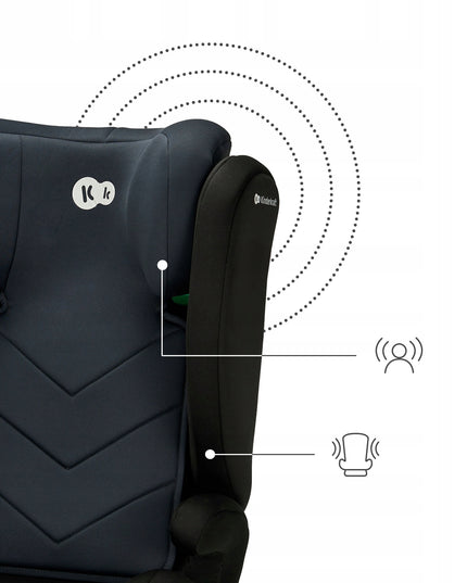 Automobilinė kėdutė 100-150cm 15-36kg I-SPARK i-Size Juoda Kinderkraft