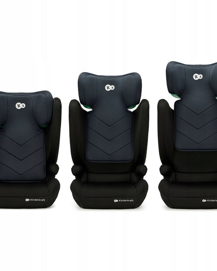 Automobilinė kėdutė 100-150cm 15-36kg I-SPARK i-Size Juoda Kinderkraft