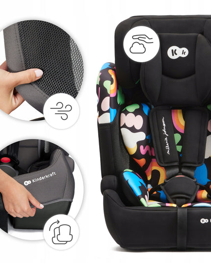Kinderkraft Automobilinė kėdutė 76-150 cm 9-36 kg COMFORT UP I-SIZE Happy