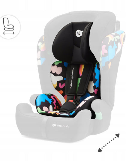 Kinderkraft Automobilinė kėdutė 76-150 cm 9-36 kg COMFORT UP I-SIZE Happy