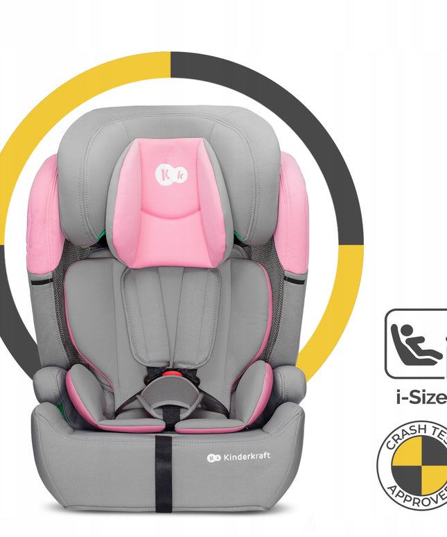 Automobilinė kėdutė 76-150 cm 9-36 kg COMFORT UP I-SIZE Rožinė KINDERKRAFT