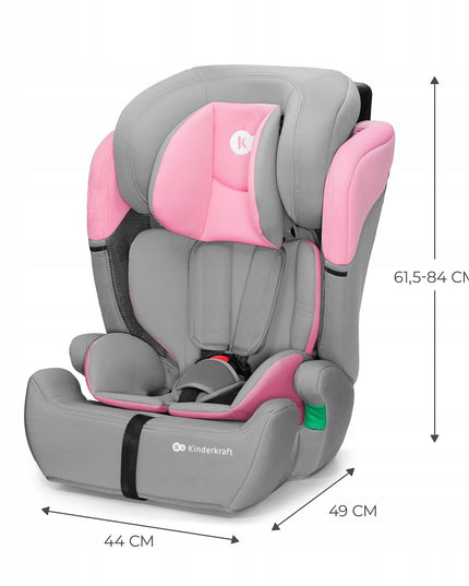 Automobilinė kėdutė 76-150 cm 9-36 kg COMFORT UP I-SIZE Rožinė KINDERKRAFT