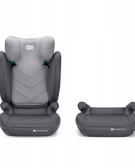 Automobilinė kėdutė 100-150cm 15-36kg I-SPARK i-Size Pilkas Kinderkraft