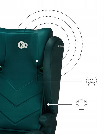 Kinderkraft Automobilinė kėdutė 100-150cm 15-36kg I-SPARK i-Size Žalias