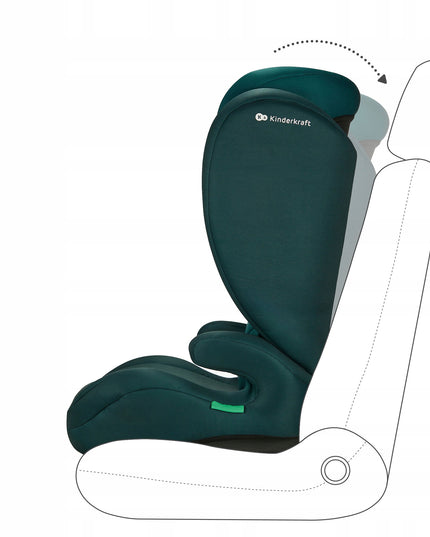 Kinderkraft Automobilinė kėdutė 100-150cm 15-36kg I-SPARK i-Size Žalias