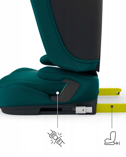 Automobilinė kėdutė 3,5-12 metų, 100-150 cm, 15-36 kg UNITY 2 Žalias Kinderkraft