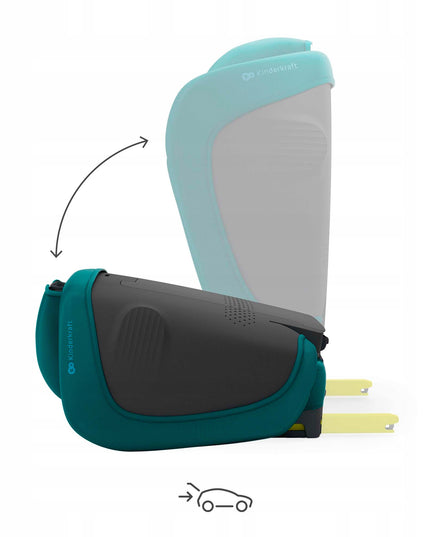 Automobilinė kėdutė 3,5-12 metų, 100-150 cm, 15-36 kg UNITY 2 Žalias Kinderkraft