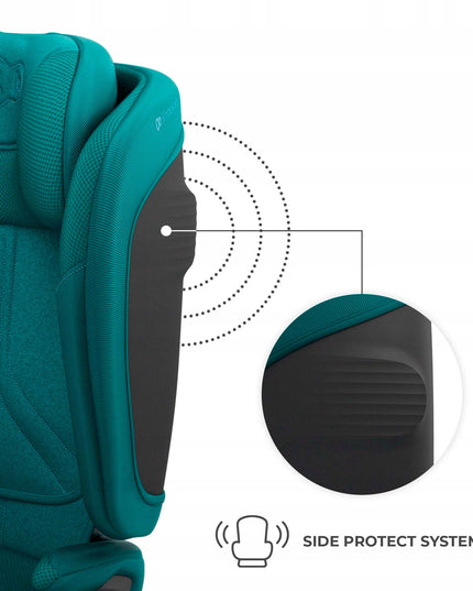 Automobilinė kėdutė 3,5-12 metų, 100-150 cm, 15-36 kg UNITY 2 Žalias Kinderkraft