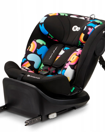 Kinderkraft Vaikiška automobilinė kėdutė 40-150 cm 0-36kg i-Size sukama 360° I-GROW