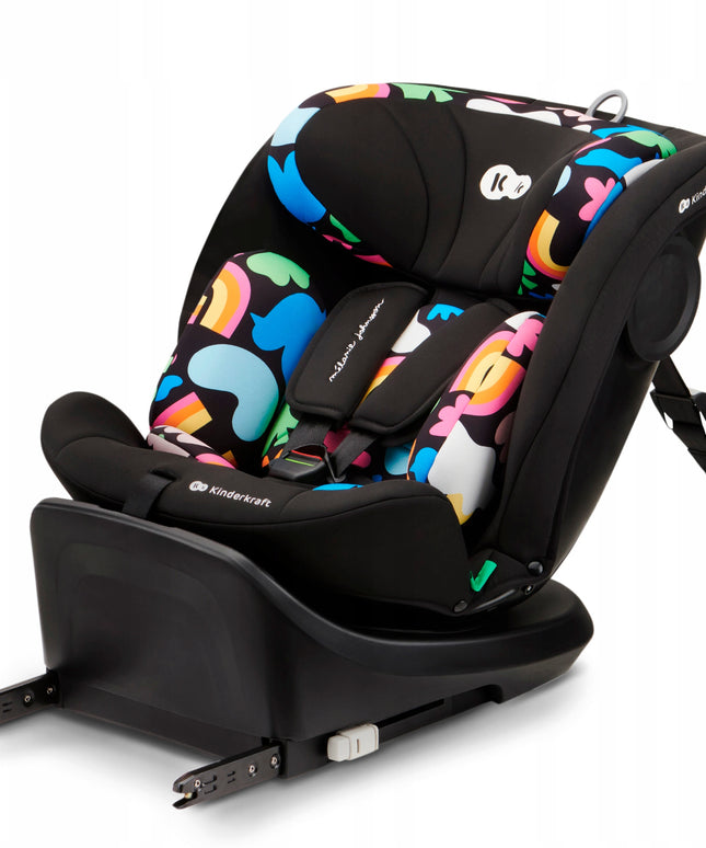 Kinderkraft Vaikiška automobilinė kėdutė 40-150 cm 0-36kg i-Size sukama 360° I-GROW