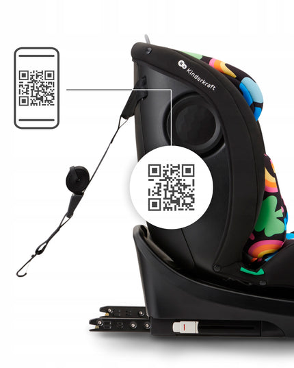 Kinderkraft Vaikiška automobilinė kėdutė 40-150 cm 0-36kg i-Size sukama 360° I-GROW