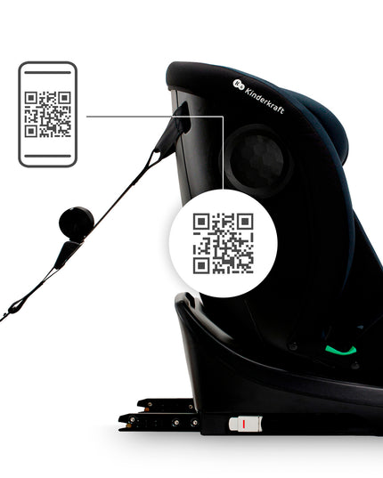 Kinderkraft Vaikiška automobilinė kėdutė 40-150 cm 0-36kg i-Size sukama 360° I-GROW