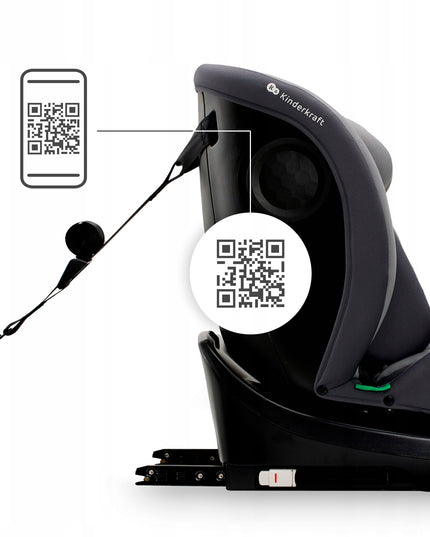 Kinderkraft Vaikiška automobilinė kėdutė 40-150 cm 0-36kg i-Size sukama 360° I-GROW