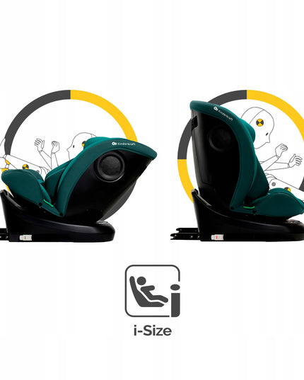 Kinderkraft Vaikiška automobilinė kėdutė 40-150 cm 0-36kg i-Size sukama 360° I-GROW