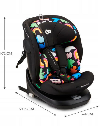 Kinderkraft Vaikiška automobilinė kėdutė 40-150 cm 0-36kg i-Size sukama 360° I-GROW