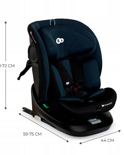 Kinderkraft Vaikiška automobilinė kėdutė 40-150 cm 0-36kg i-Size sukama 360° I-GROW