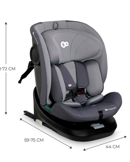 Kinderkraft Vaikiška automobilinė kėdutė 40-150 cm 0-36kg i-Size sukama 360° I-GROW