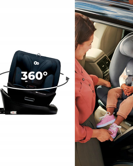 „Kinderkraft I-GROW“ i-Size automobilinė kėdutė, 40–150 cm, 0–36 kg, pasukama 360°