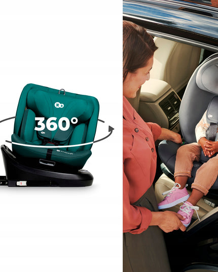 Kinderkraft Vaikiška automobilinė kėdutė 40-150 cm 0-36kg i-Size sukama 360° I-GROW