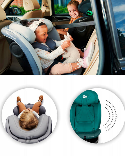 Kinderkraft Vaikiška automobilinė kėdutė 40-150 cm 0-36kg i-Size sukama 360° I-GROW