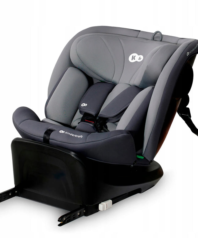 Kinderkraft I-GROW 40–150 cm, 0–36 kg, i-Size automobilinė kėdutė, pasukama 360°
