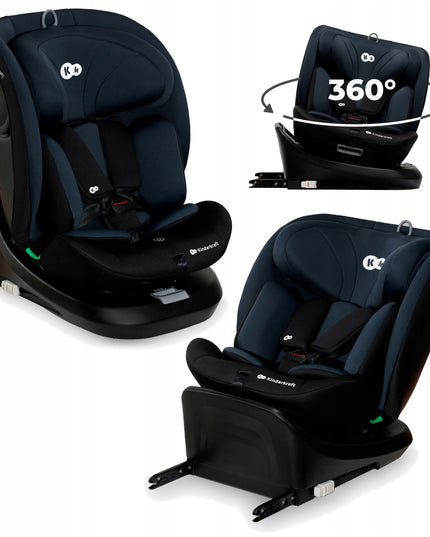 Kinderkraft Vaikiška automobilinė kėdutė 40-150 cm 0-36kg i-Size sukama 360° I-GROW