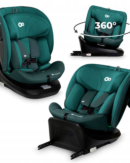 Kinderkraft Vaikiška automobilinė kėdutė 40-150 cm 0-36kg i-Size sukama 360° I-GROW
