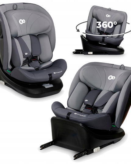 Kinderkraft Vaikiška automobilinė kėdutė 40-150 cm 0-36kg i-Size sukama 360° I-GROW
