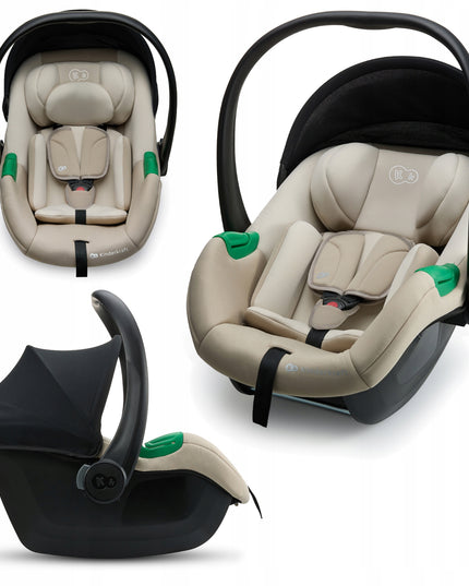 Kinderkraft vaikiška automobilinė kėdutė 40-87cm 0-13kg MINK PRO 2 i-Size smėlio spalvos