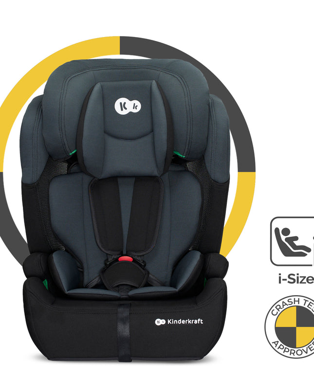 Vaikiška automobilinė kėdutė 76-150 cm 9-36 kg COMFORT UP I-SIZE Juoda Kinderkraft