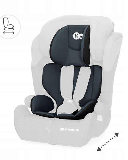 Vaikiška automobilinė kėdutė 76-150 cm 9-36 kg COMFORT UP I-SIZE Juoda Kinderkraft