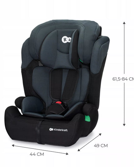 Vaikiška automobilinė kėdutė 76-150 cm 9-36 kg COMFORT UP I-SIZE Juoda Kinderkraft