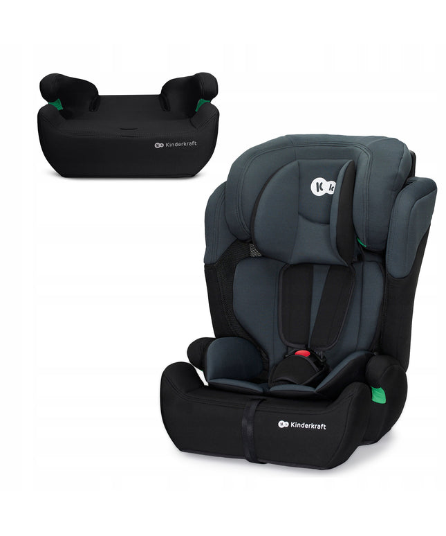 Vaikiška automobilinė kėdutė 76-150 cm 9-36 kg COMFORT UP I-SIZE Juoda Kinderkraft