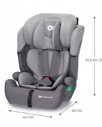 Kinderkraft Vaikiška automobilinė kėdutė 76-150 cm 9-36 kg COMFORT UP I-SIZE Pilka