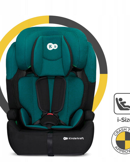 Vaikiška automobilinė kėdutė 76-150 cm 9-36 kg COMFORT UP I-SIZE Žalias Kinderkraft