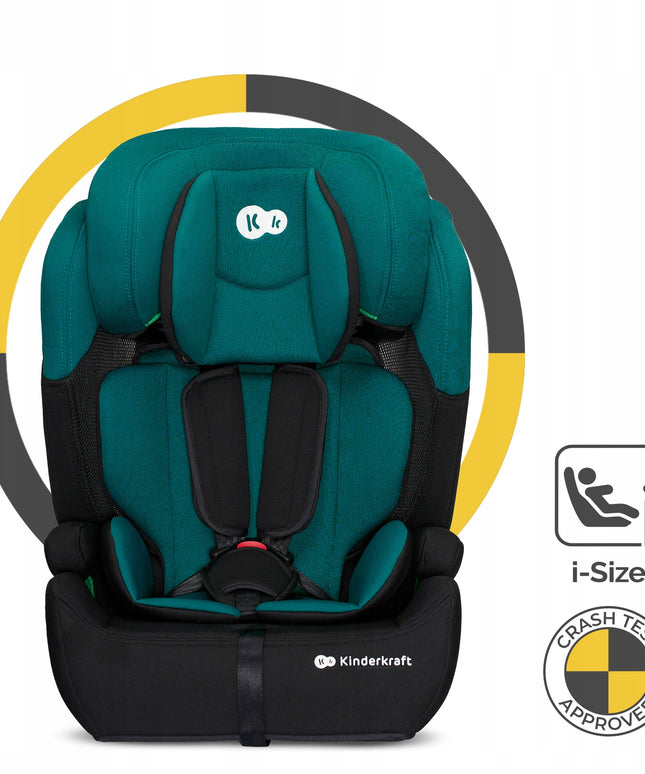 Vaikiška automobilinė kėdutė 76-150 cm 9-36 kg COMFORT UP I-SIZE Žalias Kinderkraft