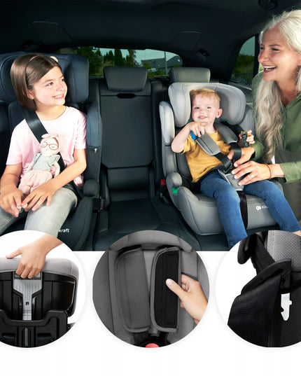 Vaikiška automobilinė kėdutė 76-150 cm 9-36 kg COMFORT UP I-SIZE Žalias Kinderkraft