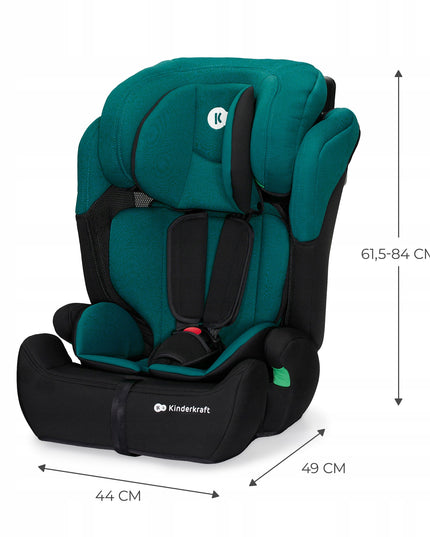 Vaikiška automobilinė kėdutė 76-150 cm 9-36 kg COMFORT UP I-SIZE Žalias Kinderkraft