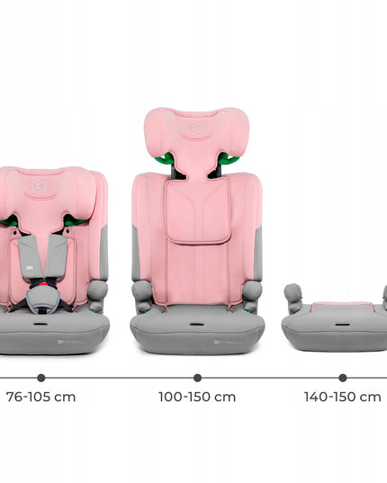 Kinderkraft vaikiška automobilinė kėdutė 76-150 cm 9-36 kg I-COMFY i-Size Rožinė